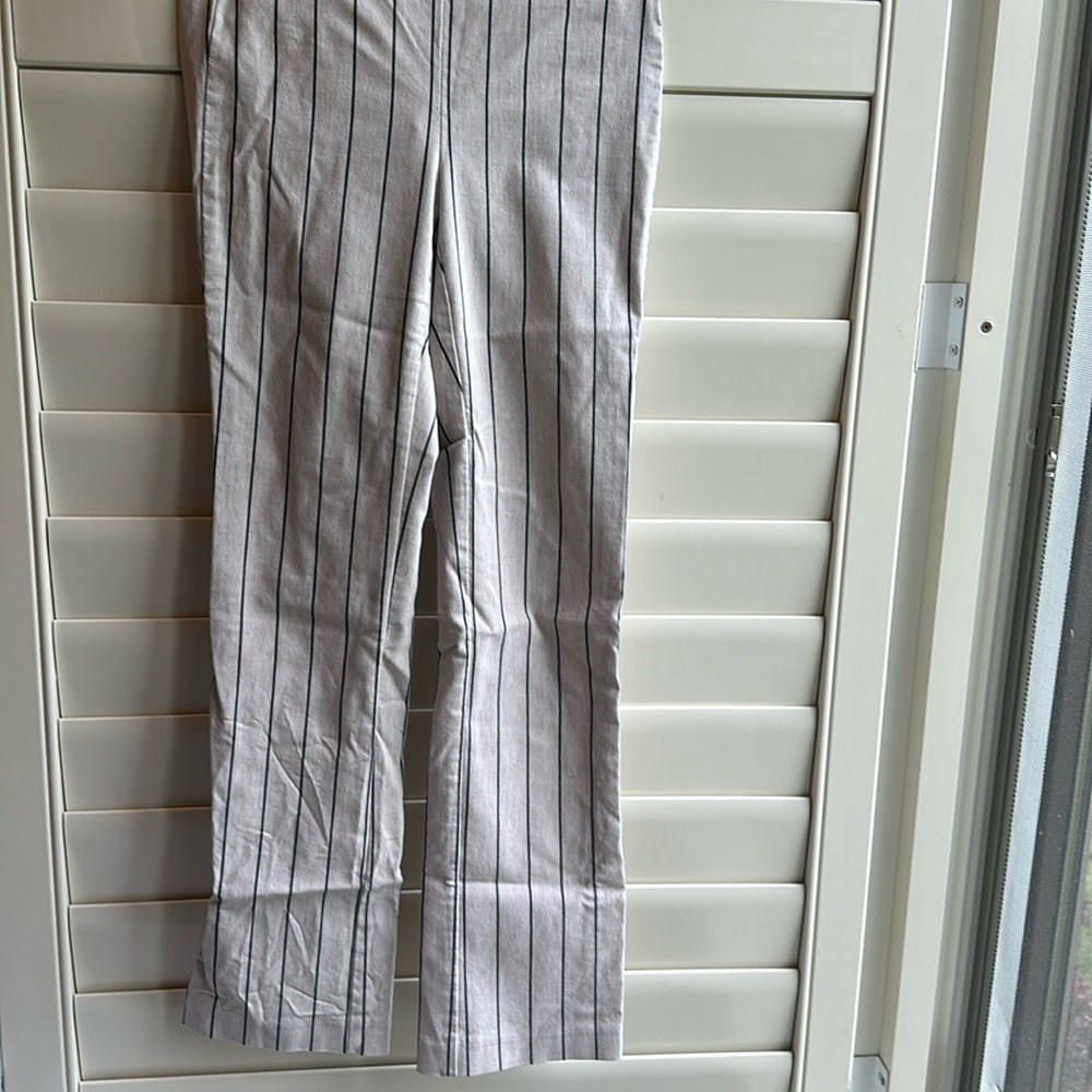 Calvin Klein Pinstripe Flare Pants 27” inseam